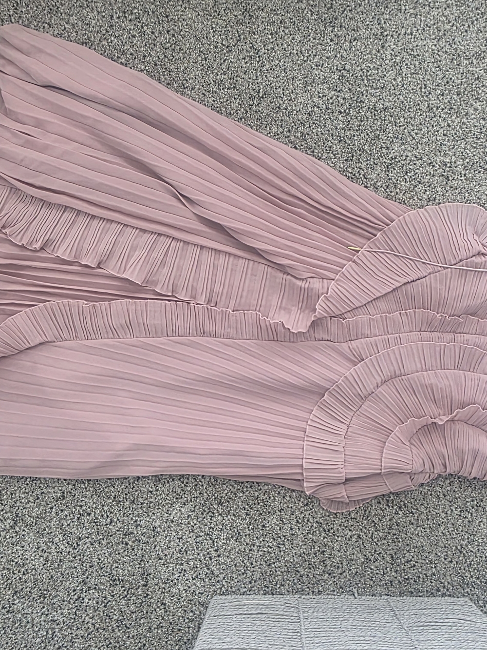 Chiffon Ruffle Halter Dress in Light Pink - Picture 8 of 12
